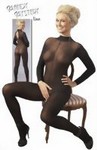 Catsuit mit Spitzenkragen