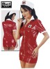 Lack-Kleid Krankenschwester rot