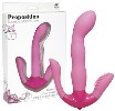 G-Punkt-Vibrator mit Reizarmen fr Klitoris und anus
